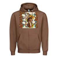 Chestnut horses with sunflowers Zipper Hoodie - TumblerDesignByShophia