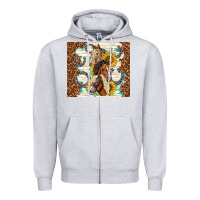 Heather Grey horses with sunflowers Zipper Hoodie - TumblerDesignByShophia