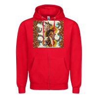 Red horses with sunflowers Zipper Hoodie - TumblerDesignByShophia