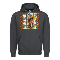 Smoke horses with sunflowers Zipper Hoodie - TumblerDesignByShophia