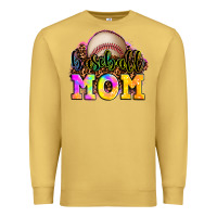 Antique Gold baseball mom Premium Sweatshirt - OliviaCreatesArt