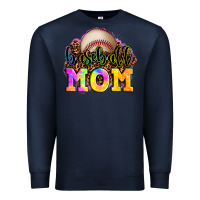 Navy baseball mom Premium Sweatshirt - OliviaCreatesArt
