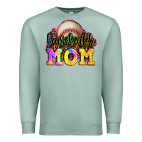 Seafoam baseball mom Premium Sweatshirt - OliviaCreatesArt