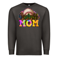 Smoke baseball mom Premium Sweatshirt - OliviaCreatesArt