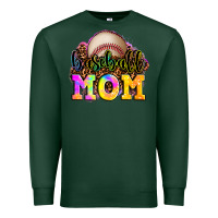 Sports Green baseball mom Premium Sweatshirt - OliviaCreatesArt