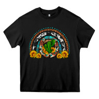 Black cactus sunflower horseshoe rainbow Heavy Core Tee - Artiststas
