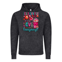 Vintage Black iced coffee is my love language Vintage Hoodie - NancyCooperArtShop