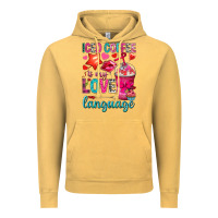 Vintage Mustard iced coffee is my love language Vintage Hoodie - NancyCooperArtShop