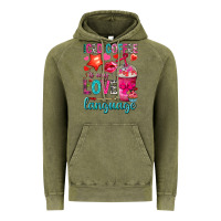 Vintage Olive iced coffee is my love language Vintage Hoodie - NancyCooperArtShop