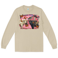 Mushroom valentine's day barn and black angus with charolais Long Sleeve Tee - RanaPortraitStore