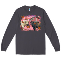 Smoke valentine's day barn and black angus with charolais Long Sleeve Tee - RanaPortraitStore
