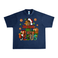 Navy The real gift is Jesus Urban Heavy Tee - NancyCooperArtShop