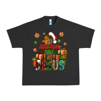 Pigment Black The real gift is Jesus Urban Heavy Tee - NancyCooperArtShop