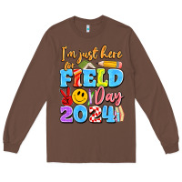 Chestnut im just here for field day 2024 Long Sleeve Tee - Artiststas