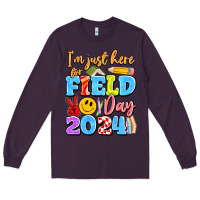 Plum im just here for field day 2024 Long Sleeve Tee - Artiststas