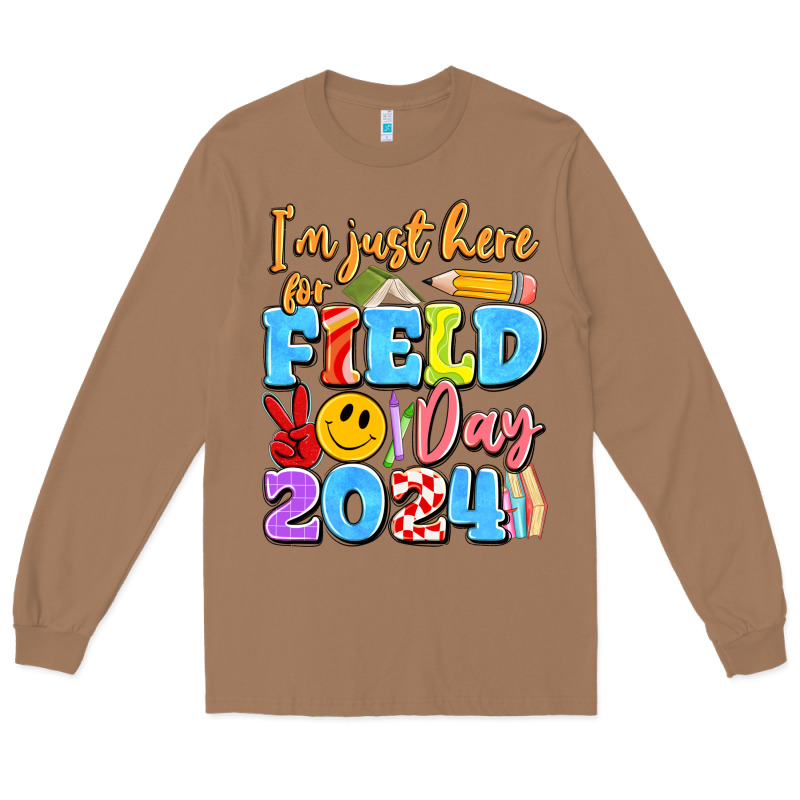Im Just Here For Field Day 2024 Long Sleeve Tee by Artiststas | Teevron