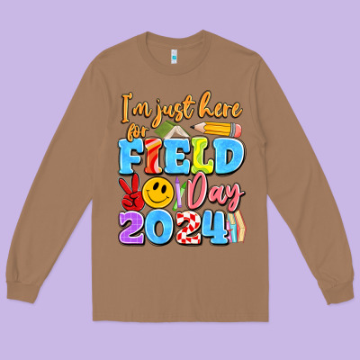 Im Just Here For Field Day 2024 Long Sleeve Tee Designed By Artiststas