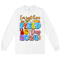 White im just here for field day 2024 Long Sleeve Tee - Artiststas