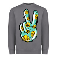 Storm softball peace sign Heavyweight Sweatshirt - Jasminsmagicworld