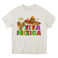 Cream viva mexica Heavy Core Tee - AdoDesignShop