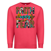 Cardinal faith over fear Premium Sweatshirt - OliviaCreatesArt