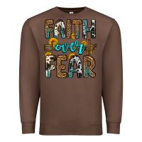 Chestnut faith over fear Premium Sweatshirt - OliviaCreatesArt