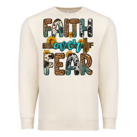 Sandshell faith over fear Premium Sweatshirt - OliviaCreatesArt