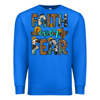 True Royal faith over fear Premium Sweatshirt - OliviaCreatesArt