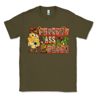 Army Green Country Ass Chick Classic Tee - CowhideDigitalArt