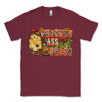 Burgundy Country Ass Chick Classic Tee - CowhideDigitalArt