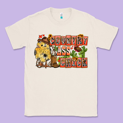 Country Ass Chick Classic Tee Designed By Cowhidedigitalart