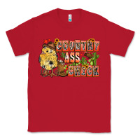 Red Country Ass Chick Classic Tee - CowhideDigitalArt