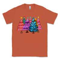 Copper christmas trees and lights Classic Tee - MaliasSmallBusiness