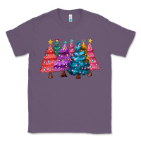 Lavender christmas trees and lights Classic Tee - MaliasSmallBusiness
