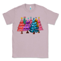 Lilac christmas trees and lights Classic Tee - MaliasSmallBusiness