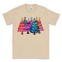Mushroom christmas trees and lights Classic Tee - MaliasSmallBusiness