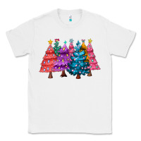 White christmas trees and lights Classic Tee - MaliasSmallBusiness