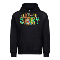 Black True Story Urban Hoodie - CowhideDigitalArt