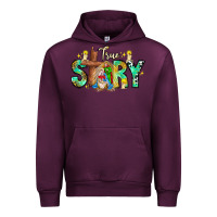 Mauve Wine True Story Urban Hoodie - CowhideDigitalArt