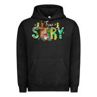 Pigment Black True Story Urban Hoodie - CowhideDigitalArt