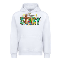 White True Story Urban Hoodie - CowhideDigitalArt