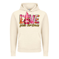 Vintage Artic love pink christmas gnome Vintage Hoodie - NancyCooperArtShop