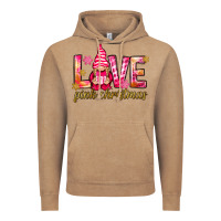 Vintage Coffee love pink christmas gnome Vintage Hoodie - NancyCooperArtShop