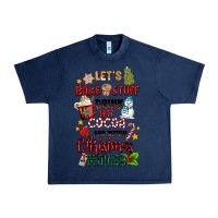 Navy let's bake stuff drink hot cocoa and watch christm Urban Heavy Tee - MaliasSmallBusiness