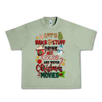 Oil Green let's bake stuff drink hot cocoa and watch christm Urban Heavy Tee - MaliasSmallBusiness