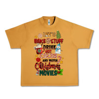 Peanut Butter let's bake stuff drink hot cocoa and watch christm Urban Heavy Tee - MaliasSmallBusiness