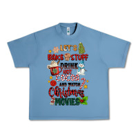 Pebble Blue let's bake stuff drink hot cocoa and watch christm Urban Heavy Tee - MaliasSmallBusiness