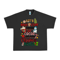 Pigment Black let's bake stuff drink hot cocoa and watch christm Urban Heavy Tee - MaliasSmallBusiness