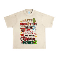 Sandshell let's bake stuff drink hot cocoa and watch christm Urban Heavy Tee - MaliasSmallBusiness