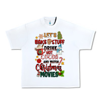 White let's bake stuff drink hot cocoa and watch christm Urban Heavy Tee - MaliasSmallBusiness